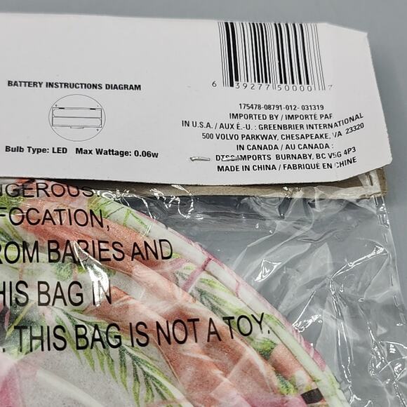 Paper Lanterns 8" x 8" Round LED Lights Flamingo Lot of 4 New - Picture 10 of 11